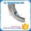 flexible wire braiding stainless steel corrugated pipe ptfe hose with flange
