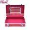 Personalized Red Sequin Aluminum Makeup Vanity Box With Lock