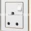 Hot Electric Wall Switch&Socket 1 Gang 2 Way 16A Power Switched Socket