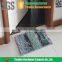 100% polyester microfiber chenille and had woven technics PVC door mat