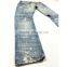 Custom High quality vintage wash distressed Japanese selvedge jeans denim selvedge denim jeans(LOTR011)
