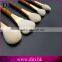 New design 5pcs wooden handle professional bamboo makeup brushes