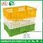 Plastic fruit crates pp material plastic fruit basket stackable plastic fruit crate