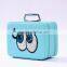 big eyes double layers fashionable women ladies cosmetic bag