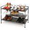 vivinature over door shoe rack, metal storage shoe rack for 16 paris