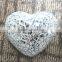 Valentine Day Gift Silver Crackle Glass Mosaic Heart Shaped Glass Ornaments