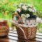 Multi-purpose circular wicker storage basket hot sale