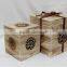 customized engraved wood tea box for wholesale