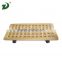 2016 wholesale high quality wood serving tray with wheel