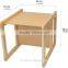 3 in 1 Children's Multifunctional beech wood kids table and chairs set of 2 also can as nest coffee table table and chair