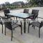 4 person ratan dining chairs with dining table