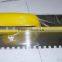 Notched Plastering trowel / Putty knife with Plastic handle