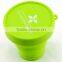 Factory Wholesale 170ml Custom Branded Silicone Collapsible Cup