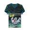 2016 New Fashion Sublimation t Shirts for Men Blue Sublimation t Shirt