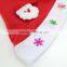 HD1043 Red color cute plush baby kids Christmas hats
