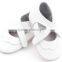 Fancy skidproof mary jane leather baby shoes