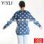 Custom vintage knitting pattern jumper sweater women Snowman Christmas Sweater
