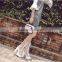 B22415A Ladies High-end temperament Cross bandage high-heeled boots transparent sandals