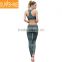 OEM Service Yoga Wear Green Color Workout Clothes Suits Yoga For Women
