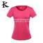 Custom blank dri fit breathable running t shirt for women