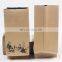 Custom Printed Food Kraft Paper Bags Lined Aluminum Foil Paper Coffee Bag