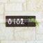 Rustic Vertical Garden Hanging Wall Planter With Plaque Metal Address Numbers