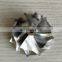 TD04H 44.00/56.00mm 6+6 Blades High Performance Turbocharger Milling/aluminum 2618/billet Compressor Wheel