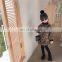 2020 Winter Girls Plus Velvet Thick Leopard Print Dress Children Fashionable Fishtail Skirt Korean Children's Wear