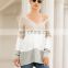 Hot sellinG office knitted v-neck uniform women loose pullover sweaters