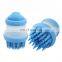 New Silicone Cat Dog Hair Fur Cleaning Shower Comb Pet Bath Massage Brush with Liquid Storage