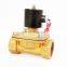 Brass material normally closed 2 way 2 inch water solenoid valve