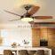 European Style Dining Room LED changeable Color Fan Pendant Light