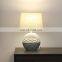 China factory direct sale home decor living room porcelain table lamp with white fabric shade