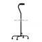 Adjustable disabled aluminum walking stick 4 legs elderly cane with led light