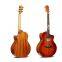 Solid acoustic guitar new designed high quality fretboard inlay guitar 40 inch factory wholesale OEM quality guitar