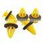 Hot Sale Yellow Universal Door Panel Fastener Clips Nylon Trim Push Clip For Car Body