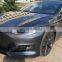 Vacuum Carbon Fiber Front Bumper Spoiler for Tesla Model S P85D 90D P100D 16-18