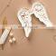 Custom Logo Gold Angel Wing Gold Small Ceramic Jewelry Ring Dishplay Tray Dish Plate