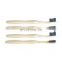 10 Pack Biodegradable Bamboo Orthodental Toothbrush Bamboo Toothbrush 100% Organic For Adult