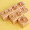 Knobbed Cylinder Montessori, Montessori Cylinders with Knobs Socket Montessori Materials Educational Toys (Set of Four)