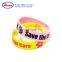 Custom Logo Printed Silicone Bracelet Wristband for Sale