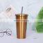 Heat Preservation Business Straight 304 Smart Tumbler Coffee Straw Cup Wine Stainless Steel