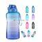 32oz portable motivational eco friendly protein sports outdoor hiking colorful  jug bottle 500ml