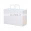 Free Design White Paper Packing with handle Brown Paper Bags Custom Packaging Bags