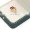 High-end custom Ring packaging boxes pu  leather jewelry ring box