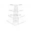 customized Square clear acrylic cake display holder