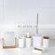 Black And White Solid  Ceramic Bathroom Accessories Sets