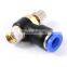 SNS JSC Series 90 Degree Elbow Air Flow Speed Control Fitting Pneumatic Throttle Valve
