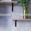 Shelves Bracket Rustic Black Solid Steel Strong Heavy Duty Diy L Set Cast Iron Metal Wall Floating Shelf Brackets For Shelves
