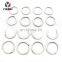 Promotional Flat Rings Custom Keychain Stainless Steel Plain Split Ring For Key Chain Holder